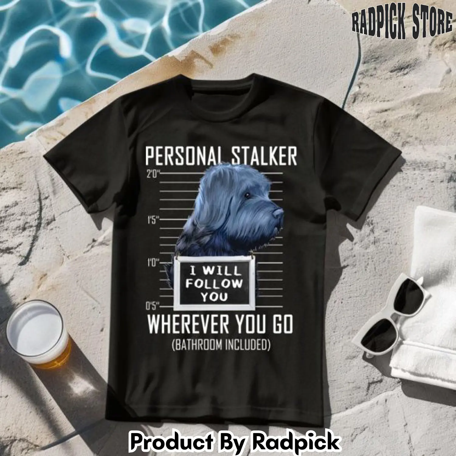 I will follow you dog tshirt rp2621754